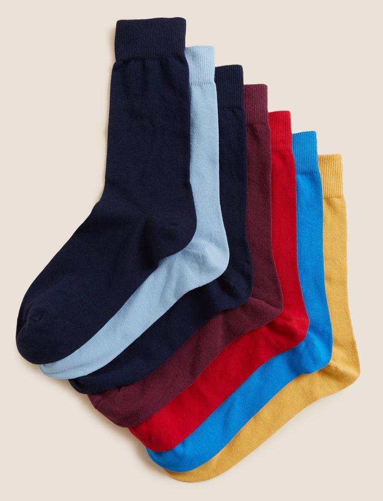 Erkek Renkli 7'li Cool & Fresh™ Çorap Seti