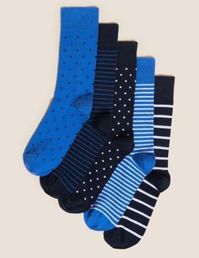 Erkek Mavi 5'li Cool & Fresh™ Çorap Seti