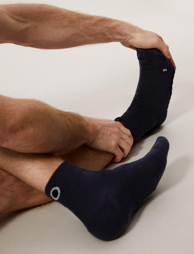 Erkek Lacivert 2'li Spor Çorabı Seti