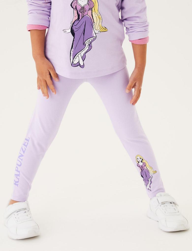Kız Çocuk Multi Renk 5'li Disney Princess™ Legging Tayt (2-7 Yaş)