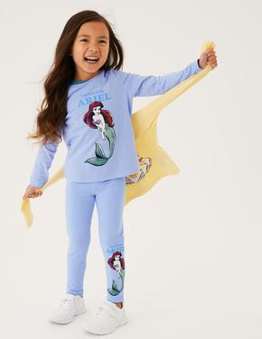 Kız Çocuk Multi Renk Saf Pamuklu 5'li Disney Princess™ T-Shirt (2-7 Yaş)