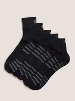 Erkek Siyah 5'li Spor Çorabı Seti