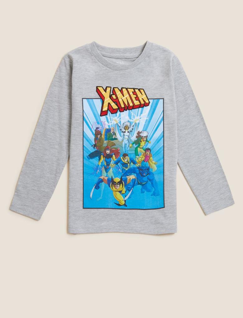 Erkek Çocuk Gri X-Men™ Uzun Kollu T-Shirt (2-7 Yaş)