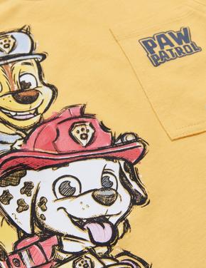 Erkek Çocuk Sarı Saf Pamuklu Paw Patrol™ Uzun Kollu T-Shirt (2-7 Yaş)