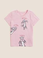 Kız Çocuk Pembe Saf Pamuklu Winnie the Pooh & Friends™ T-Shirt
