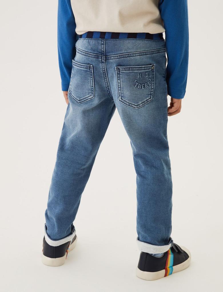 Erkek Çocuk Mavi Regular Fit Jean Pantolon
