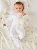 Bebek Beyaz Saf Pamuk 5'li Uyku Tulumu (0-3 Yaş)