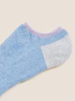 Kadın Mavi 5'li Renk Bloklu Çorap Seti