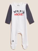  Krem Saf Pamuklu 2'li Mickey Mouse™ Uyku Tulumu (0-3 Yaş)