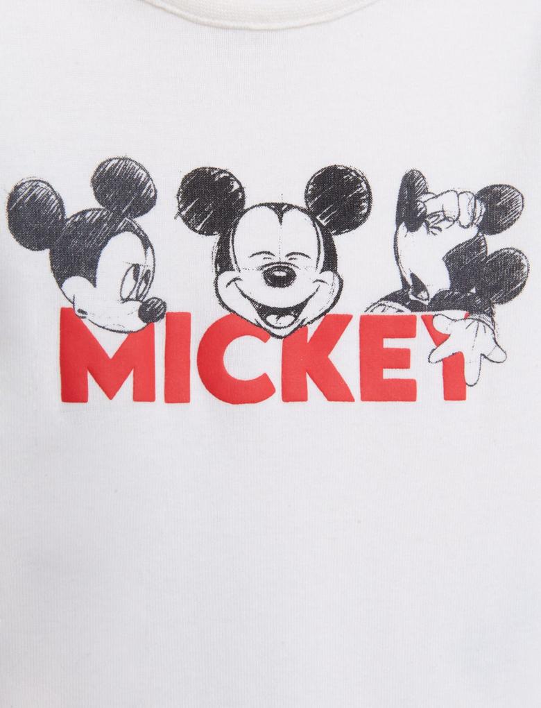  Krem Saf Pamuklu 2'li Mickey Mouse™ Uyku Tulumu (0-3 Yaş)