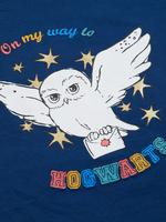Çocuk Lacivert Saf Pamuklu Harry Potter™ Pijama Takımı (6-16 Yaş)
