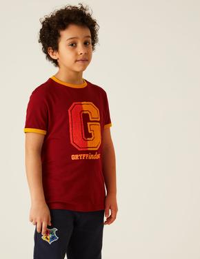 Erkek Çocuk Bordo Saf Pamuklu Harry Potter™ T-Shirt (2-16 Yaş)
