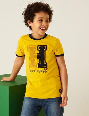 Erkek Çocuk Sarı Saf Pamuklu Harry Potter™ T-Shirt (2-16 Yaş)