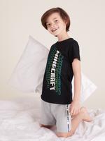 Çocuk Multi Renk Minecraft™ Kısa Kollu Pijama Takımı (4-16 Yaş)