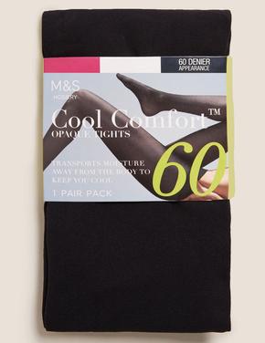 Kadın Siyah Cool Comfort™ 60 Denye Opak Külotlu Çorap