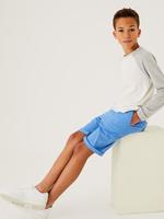 Erkek Çocuk Mavi Regular Fit Chino Şort (6-16 Yaş)