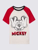 Erkek Çocuk Beyaz Kısa Kollu Mickey™ T-Shirt