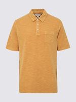 Erkek Sarı Saf Pamuklu Kısa Kollu Polo Yaka T-Shirt