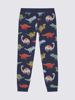 Çocuk Multi Renk Dinozor Desenli Kısa Kollu Pijama Takımı