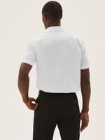 Erkek Beyaz 3'lü Regular Fit Kısa Kollu Gömlek Seti