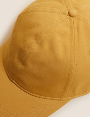 Erkek Sarı Saf Pamuklu Sun Smart Şapka