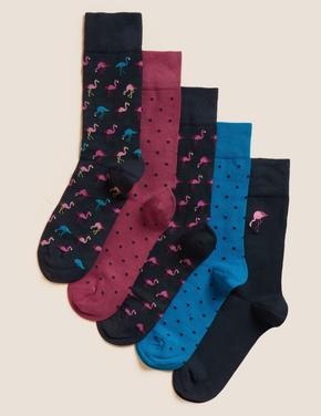 Erkek Lacivert 5'li Cool & Fresh™ Çorap Seti