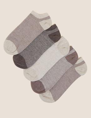 Erkek Kahverengi 5'li Cool & Fresh™ Spor Çorabı Seti