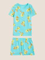 Çocuk Mavi Tweety™ Kısa Kollu Pijama Takımı (6-16 Yaş)