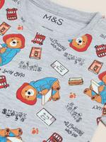 Çocuk Gri Paddington™ Kısa Kollu Pijama Takımı (1-7 Yaş)