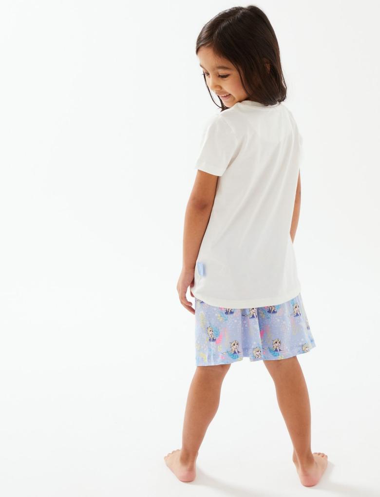Çocuk Krem Saf Pamuklu Frozen™ Pijama Takımı (2-10 Yaş)
