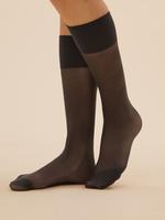 Kadın Siyah 4'lü 10 Denye Pantolon Çorabı Seti