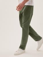 Erkek Yeşil Straight Fit Pantolon