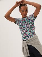 Kadın Multi Renk Fitted Fit Kısa Kollu T-Shirt