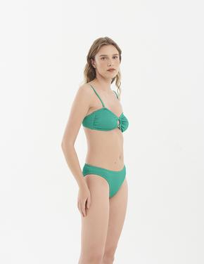 Kadın Yeşil Halka Detaylı Bikini Üstü