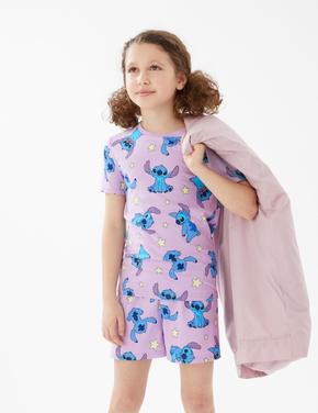 Mor Lilo & Stitch™ Kısa Kollu Pijama Takımı (6-16 Yaş) Marks And Spencer