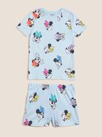 Çocuk Mavi Minnie Mouse™ Kısa Kollu Pijama Takımı (6-16 Yaş)