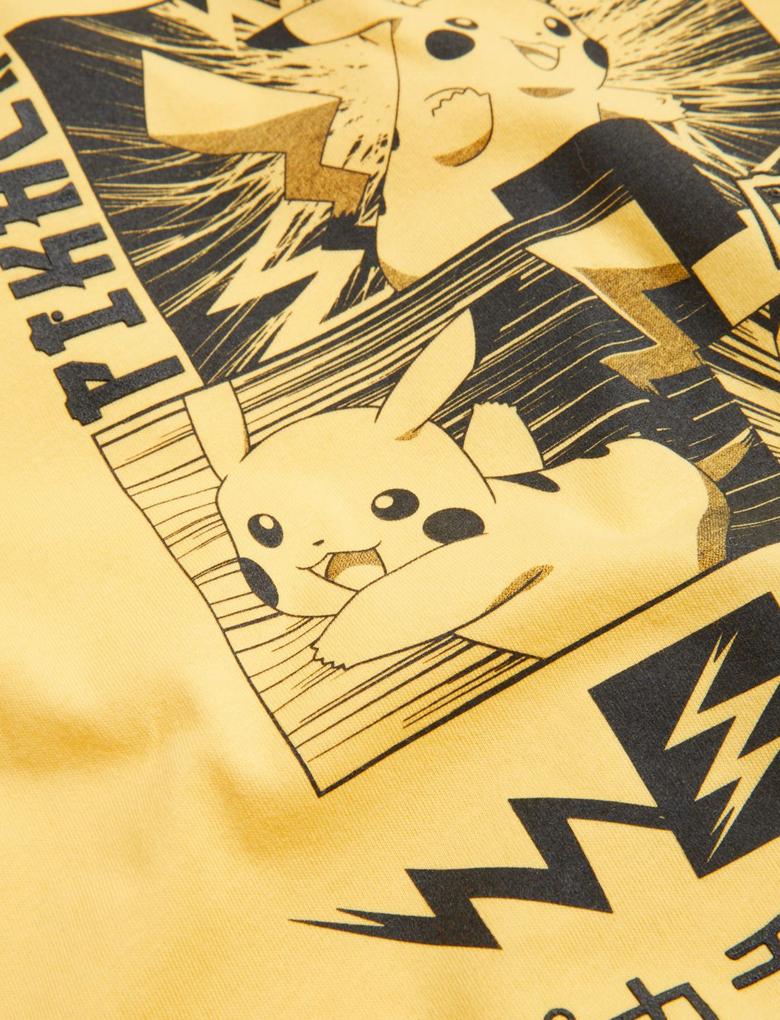Erkek Çocuk Sarı Saf Pamuklu Pokemon™ T-Shirt (6-16 Yaş)