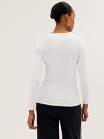 Kadın Gri Saf Pamuklu 2'li Uzun Kollu T-Shirt Seti