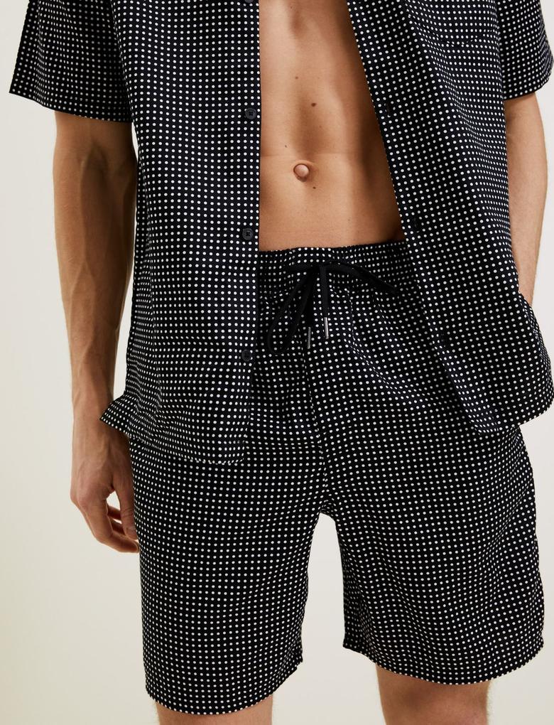 Erkek Siyah Regular Fit Pijama Altı