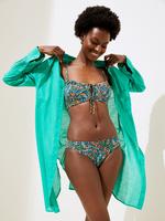 Kadın Multi Renk Palmiye Desenli Bikini Altı