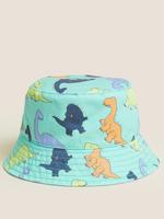  Multi Renk Saf Pamuklu Dinozor Desenli Şapka (0-1 Yaş)