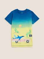 Erkek Çocuk Multi Renk Saf Pamuklu 3D Detaylı T-Shirt (2-7 Yaş)