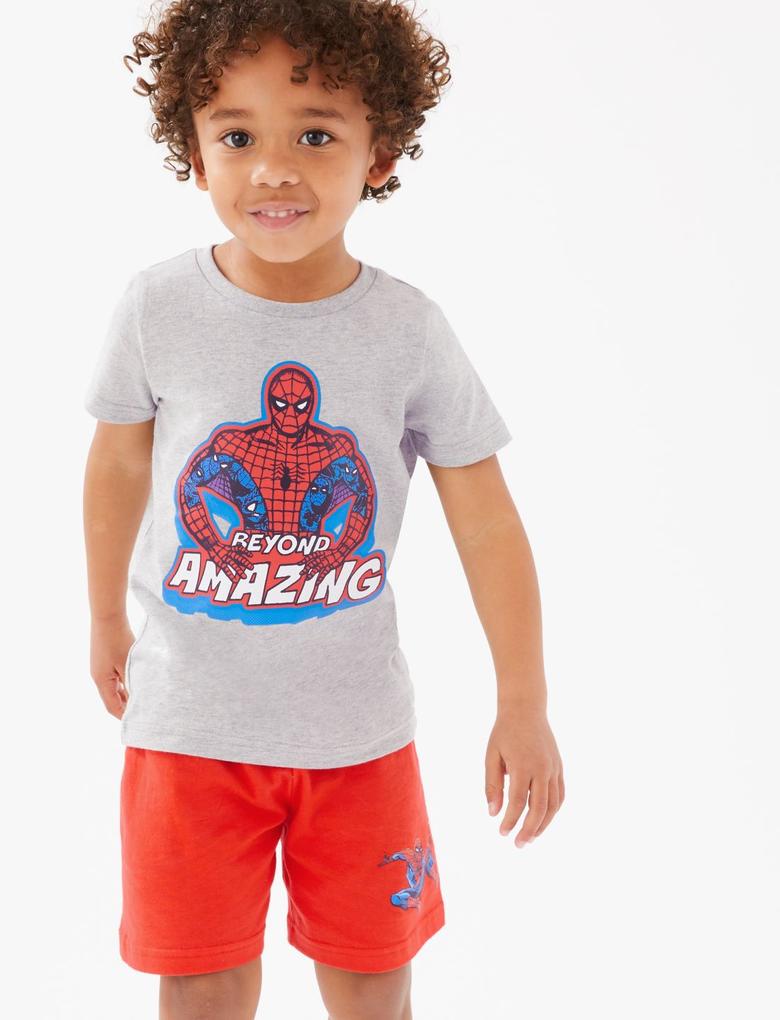 Çocuk Gri Spider-Man™ Pijama Takımı (2-8 Yaş)
