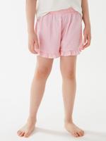 Çocuk Pembe Fırfır Detaylı Pijama Altı (6-16 Yaş)