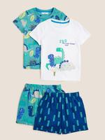 Çocuk Yeşil Saf Pamuklu 2'li Pijama Takımı (1-7 Yaş)