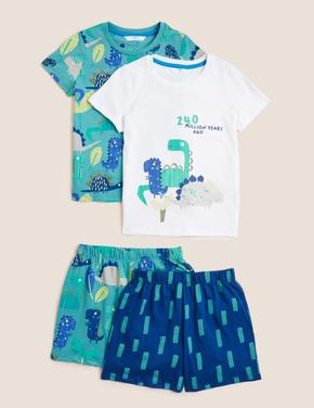 Çocuk Yeşil Saf Pamuklu 2'li Pijama Takımı (1-7 Yaş)