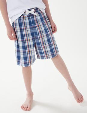 Çocuk Mavi Saf Pamuklu Kısa Kollu Pijama Takımı (1-16 Yaş)