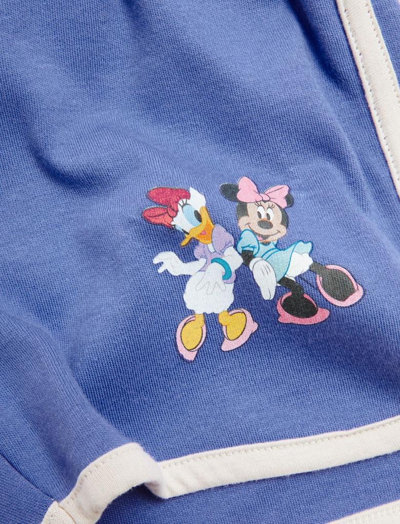 Kız Çocuk Multi Renk Saf Pamuklu 2'li Minnie Mouse™ Şort (2-7 Yaş)