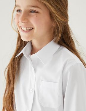 Çocuk Beyaz 2'li Regular Fit Uzun Kollu Okul Gömleği (2-18 Yaş)