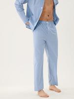 Erkek Mavi Uzun Kollu Çizgili Pijama Takımı